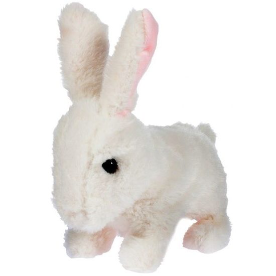 Plyšový králíček na baterie Princess Bunny bílý