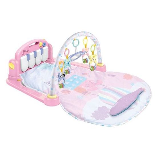 Haunger hrací deka s piankem Fitness Frame růžová