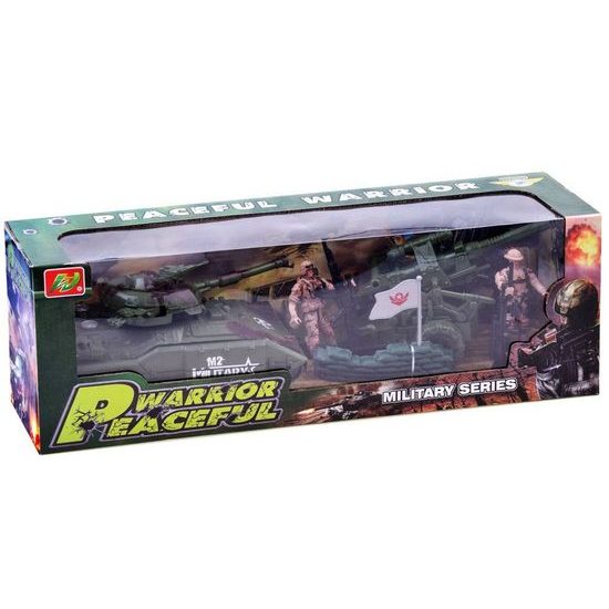 Vojenská sada s tankem a vojáčky Battle Warrior