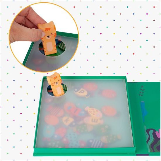 Dřevěné rybičky na lovení na magnet 26 kusů