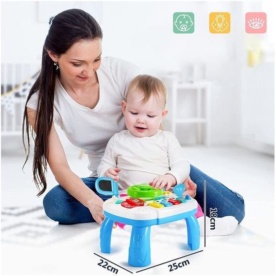 Edukačný stolček s klavírom a volantom 2v1 Drive Table