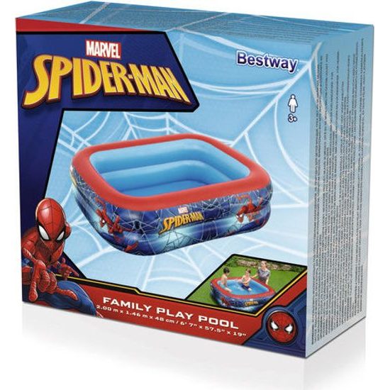 Dětský bazén Bestway 98011 Spider-Man 201x150x51 cm