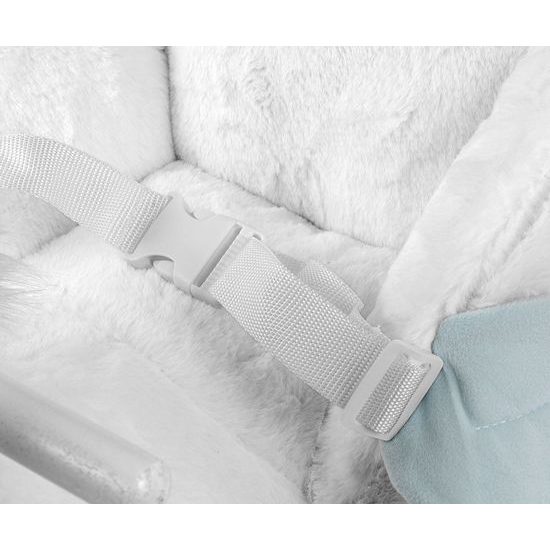 Houpací koník s melodií a kolečky Milly Mally Polly bílý