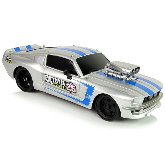 Auto na dálkové ovládání Muscle Car stříbrné 1:16