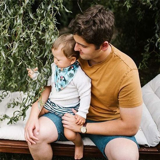 Dětský šátkový bryndáček - tukani 2ks