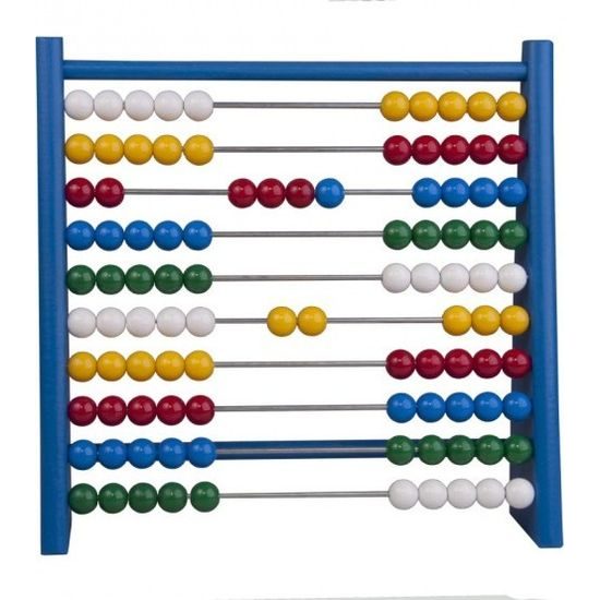 Počítadlo 100 kuliček - mix 3 barvy