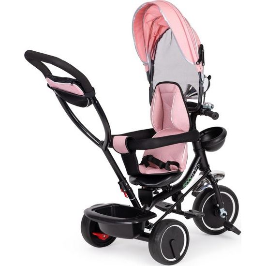 Ecotoys dětská tříkolka s otočným sedadlem Trike 2v1 růžová