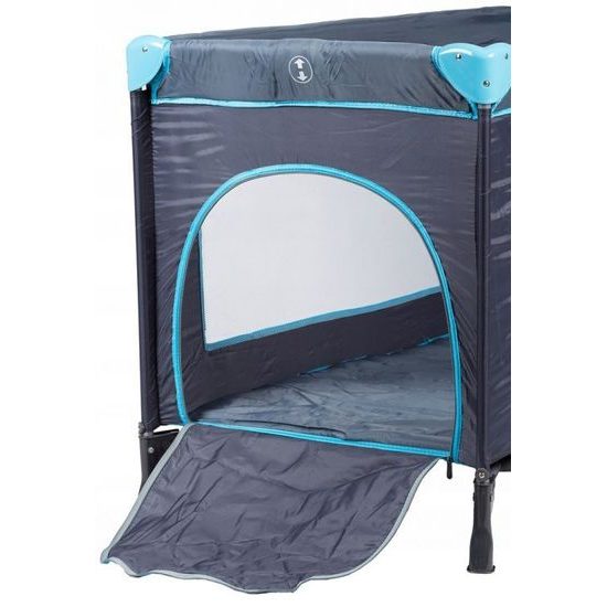 Ecotoys cestovní postýlka 610 černo-modrá