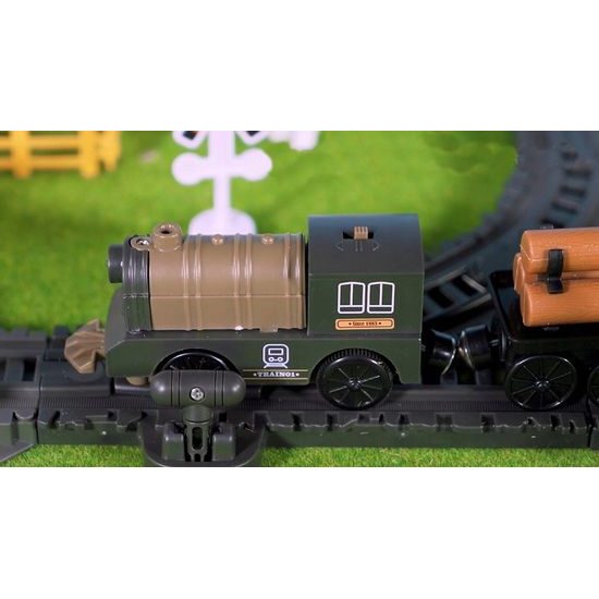 Doris vláčkodráha na baterie s příslušenstvím 66 dílků Electric Train