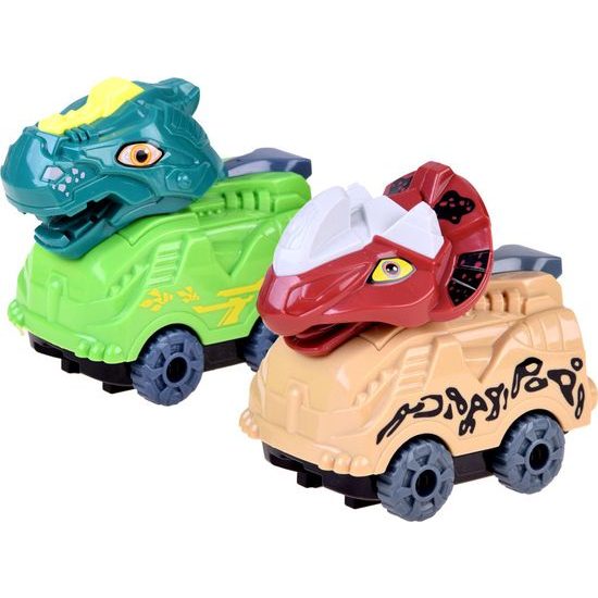 Postavte si autodráhu s auty dinosaury, 143 dílků