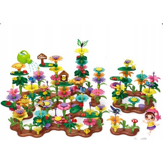 Doris dětská stavebnice zahrádka Garden Building 322 dílů