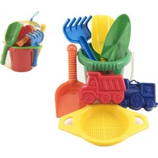 SADA - Kbelík sítko lopatka kupecká lopatka hrabičky - mix barev