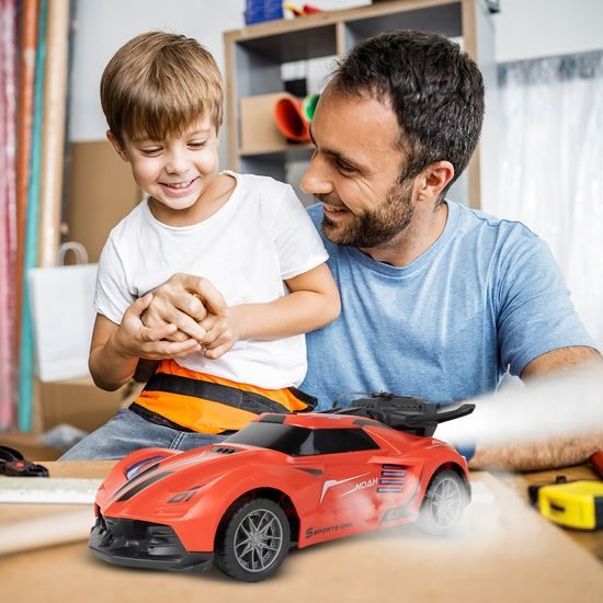 Autíčko na dálkové ovládání s kouřovým efektem Speed X 1:20 červené