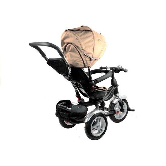 Majlo Toys multifunkční tříkolka s nafukovacími koly PRO500 béžová