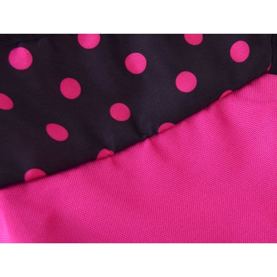 SMONTOVÁNO Kočárek pro panenky 4v1 kombinovaný Alice 4543 černo-růžový