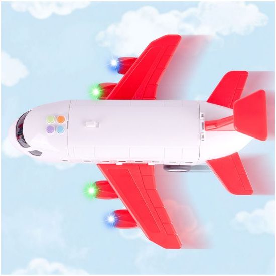 Interaktivní letadlo s autíčky, světly a zvuky DIY Airplane