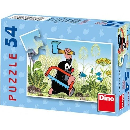 Minipuzzle Krtek 8 druhů 54 dílků