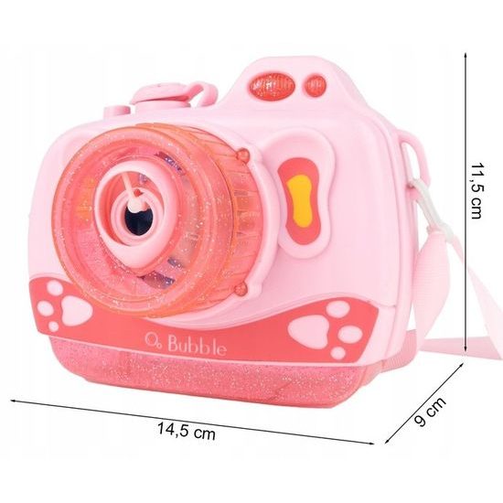 Bublifuk na baterie fotoaparát Bubble Cam růžový