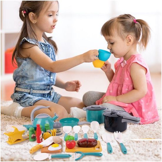 Sada dětského kuchyňského nádobí Happy Chef - 33 součástí