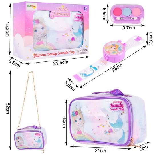 Dětská kosmetická sada v taštičce Glamour Beauty