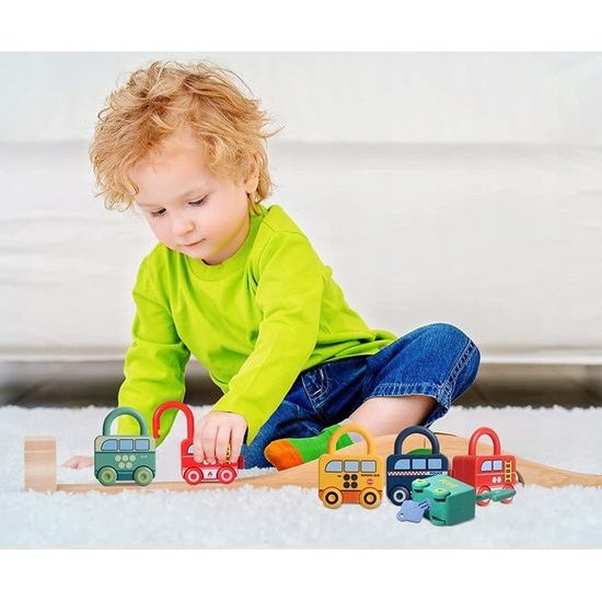 Dětská senzorická Montessori hra Najdi klíček