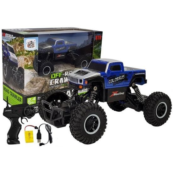 Auto na dálkové ovládání Monster Truck modré 1:20