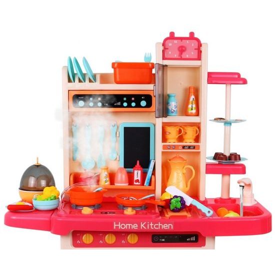 Doris dětská kuchyňka XXL se zvuky a tekoucí vodou - růžová
