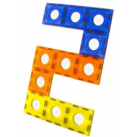 Magnetická svítící stavebnice se skluzavkou Light Magnetic 75 dílů