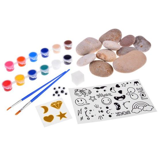 Malování a zdobení kamenů pro děti Rock Painting