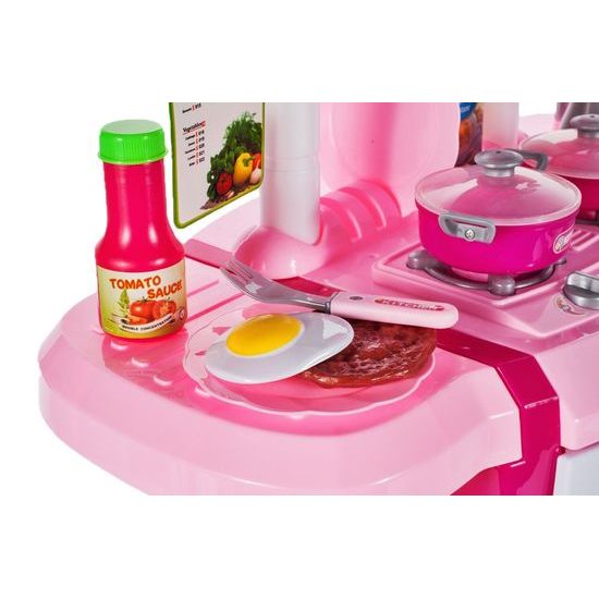 Detská kuchynka so zvukmi a svetlom Interest Kitchen - ružová