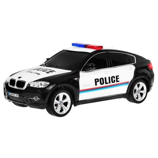 Policejní autíčko na dálkové ovládání BMW X6 1:24
