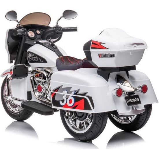 Elektrická tříkolová motorka Goldwing bílá