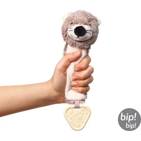 BabyOno Plyšová hračka s chrastítkem Otter Maggie Vydra, béžovo-hnědá