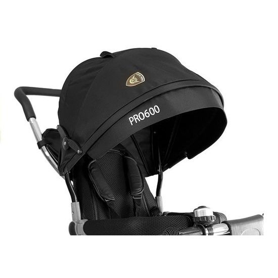 Majlo Toys tříkolka 2v1 s nafukovacími koly PRO600 černá