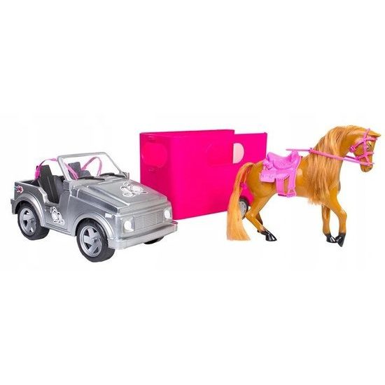 Doris autíčko pro panenku s přívěsem a koníkem Horse Show