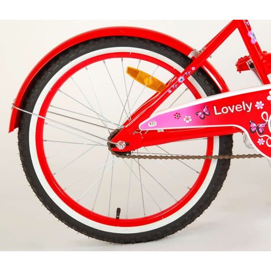 Dětské kolo Volare Lovely červeno-bílé 20"