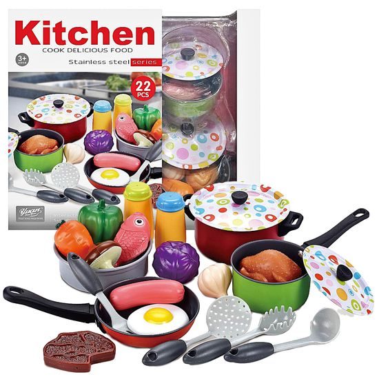 Doris sada kovového nádobí do kuchyňky 22 součástí