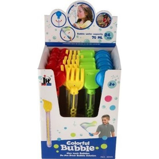 Bublifuk 70ml s nářadím na písek - mix 4 druhy