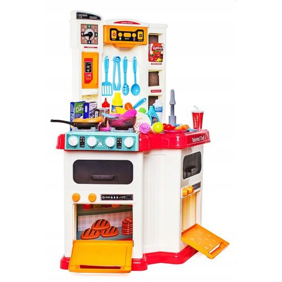 Doris dětská kuchyňka XXL s párou a tekoucí vodou Talented Chef - růžová