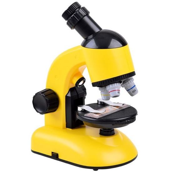 Dětský mikroskop na baterie Little Scientific žlutý