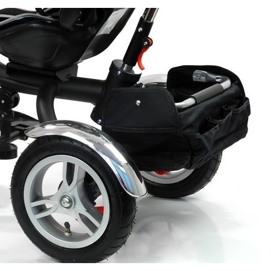 Majlo Toys multifunkční tříkolka s nafukovacími koly PRO500 černá