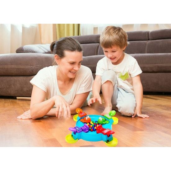Dětská dovednostní hra Krmení žabiček