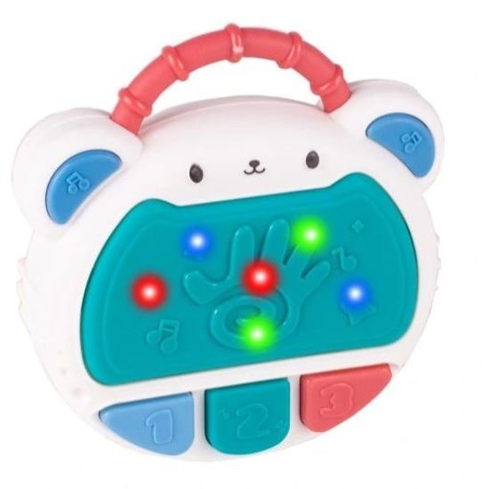 Interaktivní bubínek se zvuky a světly Myška zelená