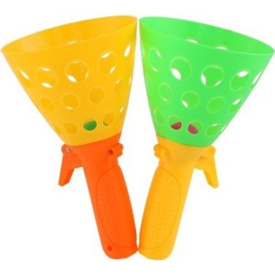 Catch ball hra/chytání míčku 2ks + 3 míčky