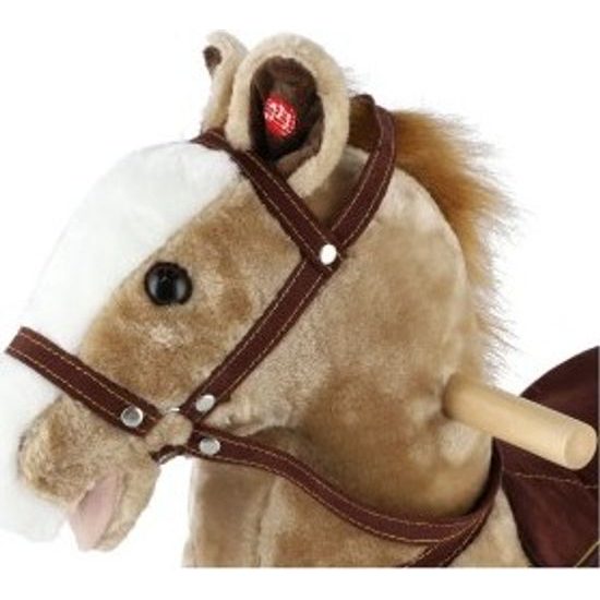 Houpací Kůň - světle hnědý - na baterie