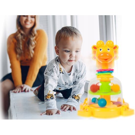 Rotující hračka pro nejmenší Giraffe Spinner