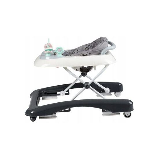 Ecotoys dětské chodítko s hračkami černo-bílé