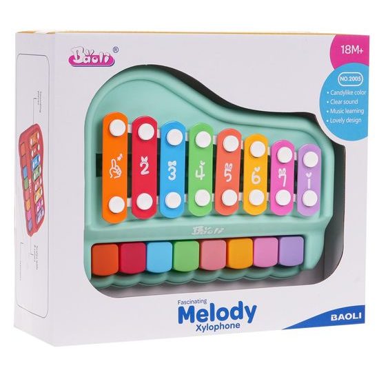 Cimbálky pro nejmenší Melody Piano - zelené