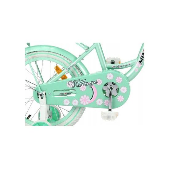 Dětské kolo Mexller Village s vodící tyčí mintová 12"