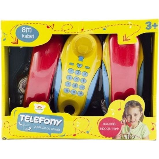 Telefony pokoj - pokoj - 2ks na baterie vzdálenost 8m